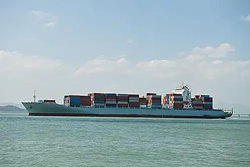Container vessel underway in coastal waters