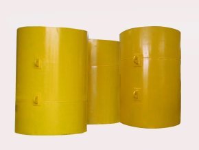 Steel mooring buoy with lifting lugs